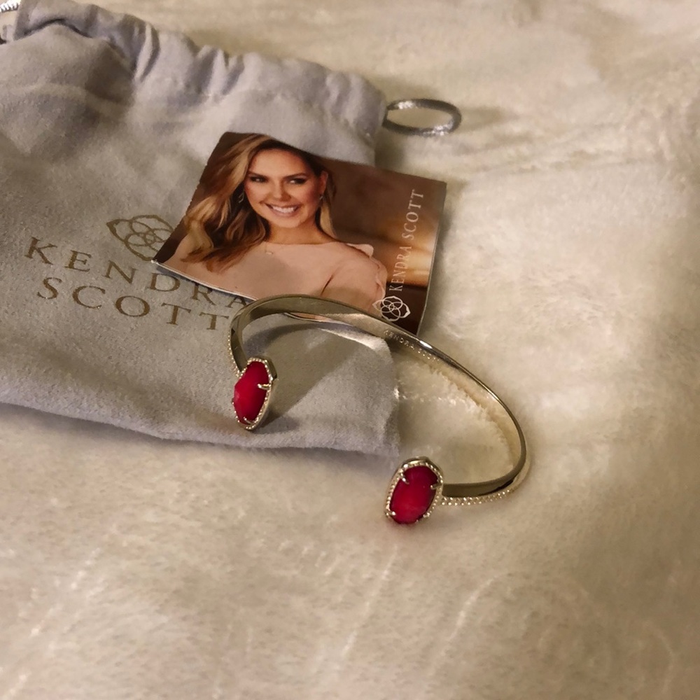 Kendra Scott Elton Gold Red Mother of Pearl